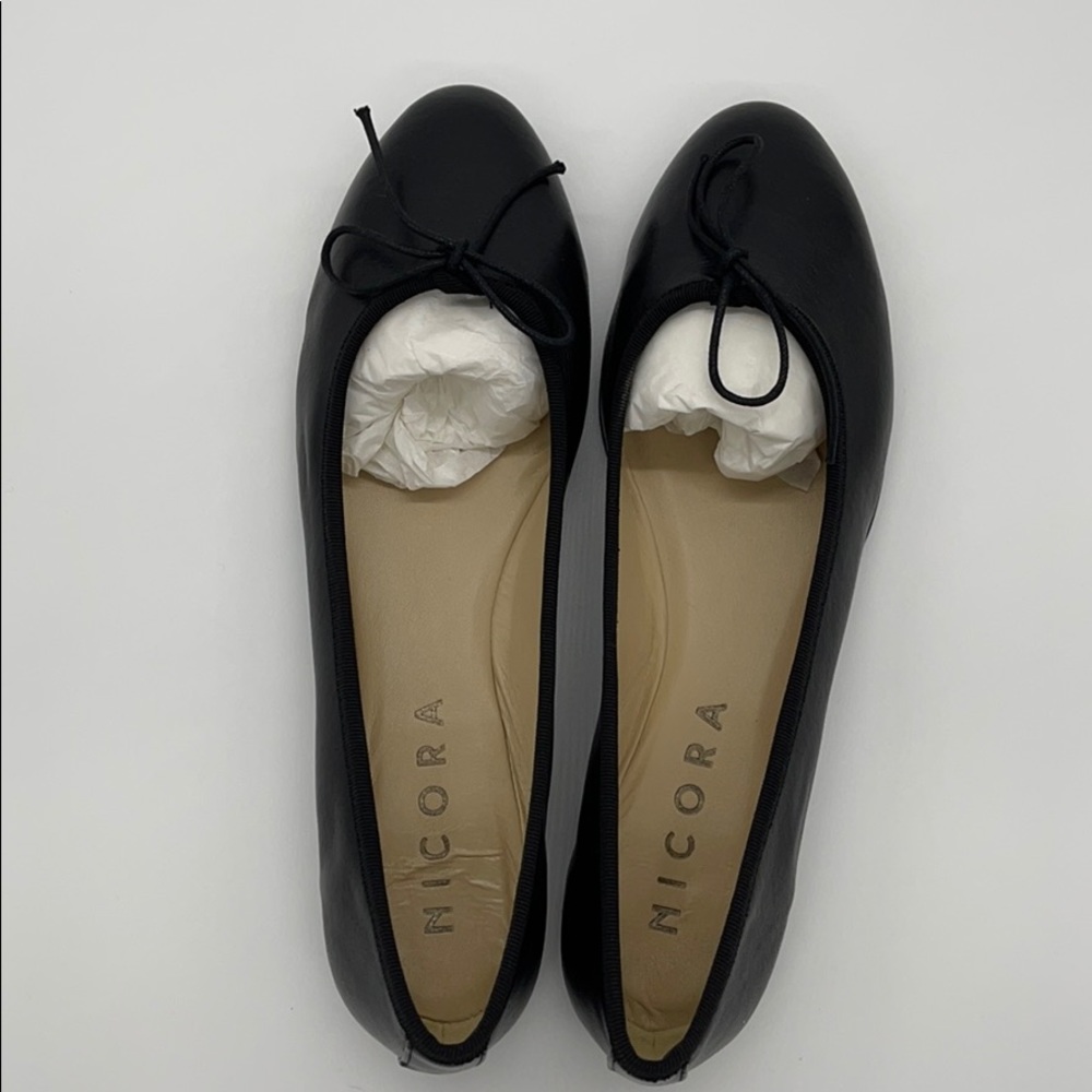 Nicora Size 40 Vegan Leather Ballet Flats